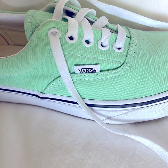 Vans Unisex Canvas Era Mint Green Sneakers - Picture 7 of 8